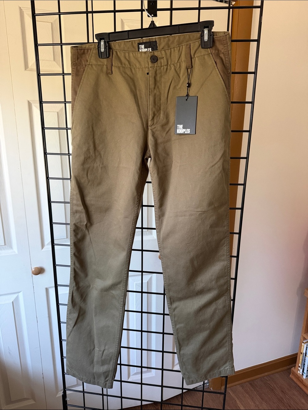 The Kooples Olive Mens Straight-Leg Chinos